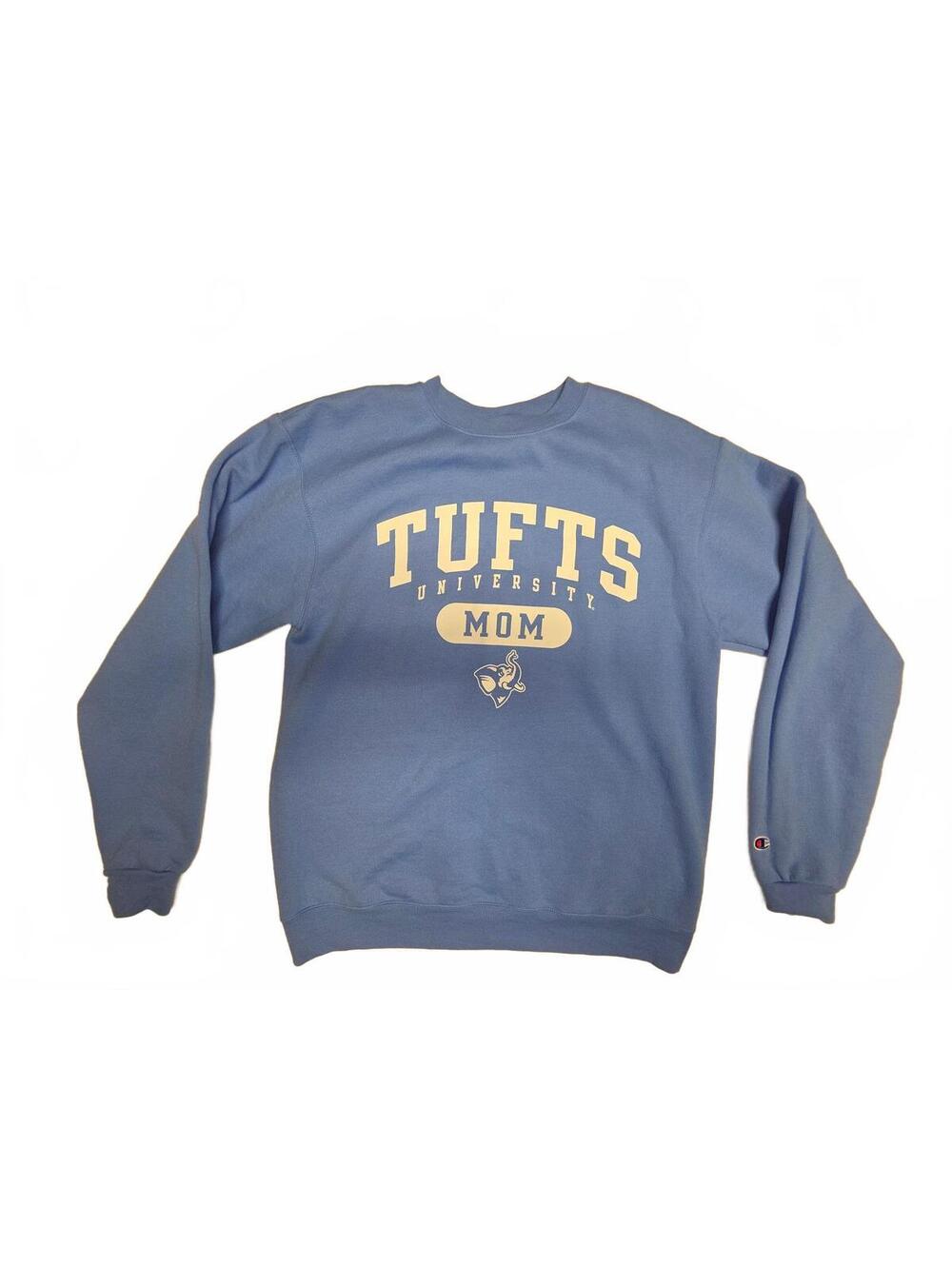 Champion Tufts University Mom Light Blue Crewneck Sweatshirt Womens Size M